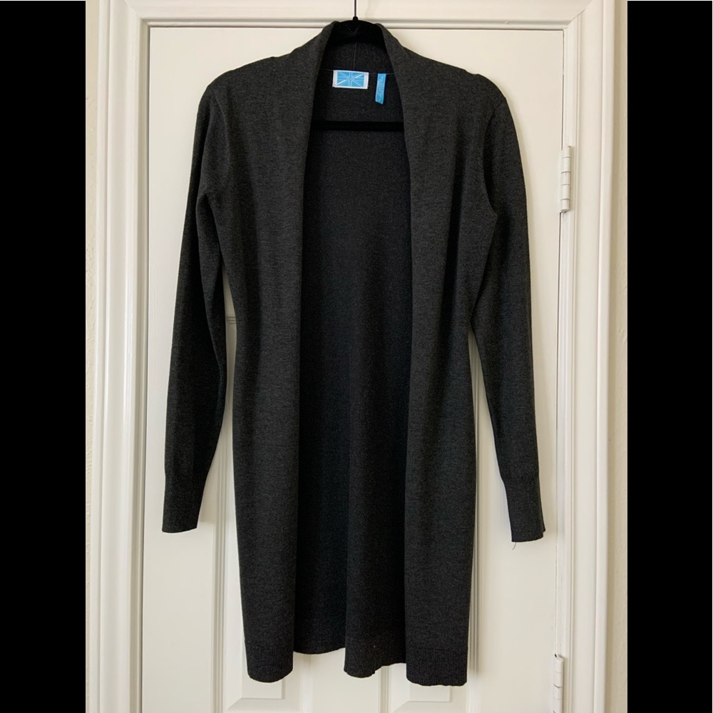 Charcoal Sweater Cardigan